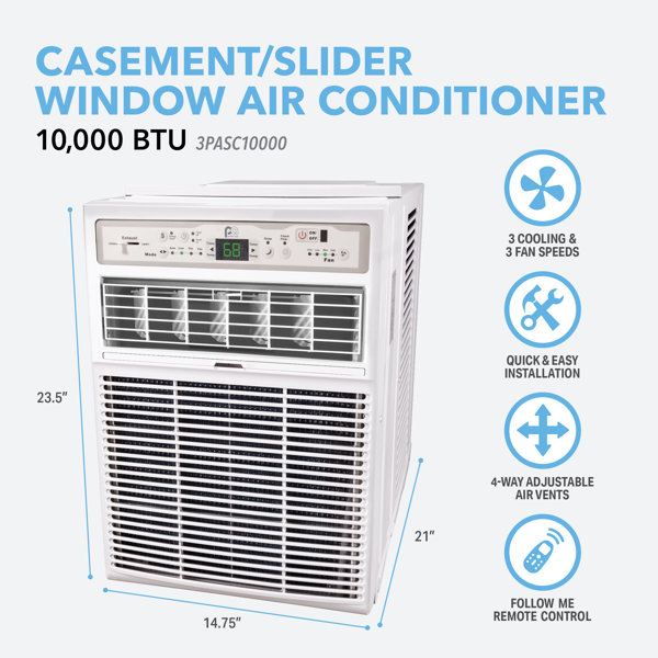 PerfectAire Perfect Aire 10000 BTU Window Air Conditioner for 450